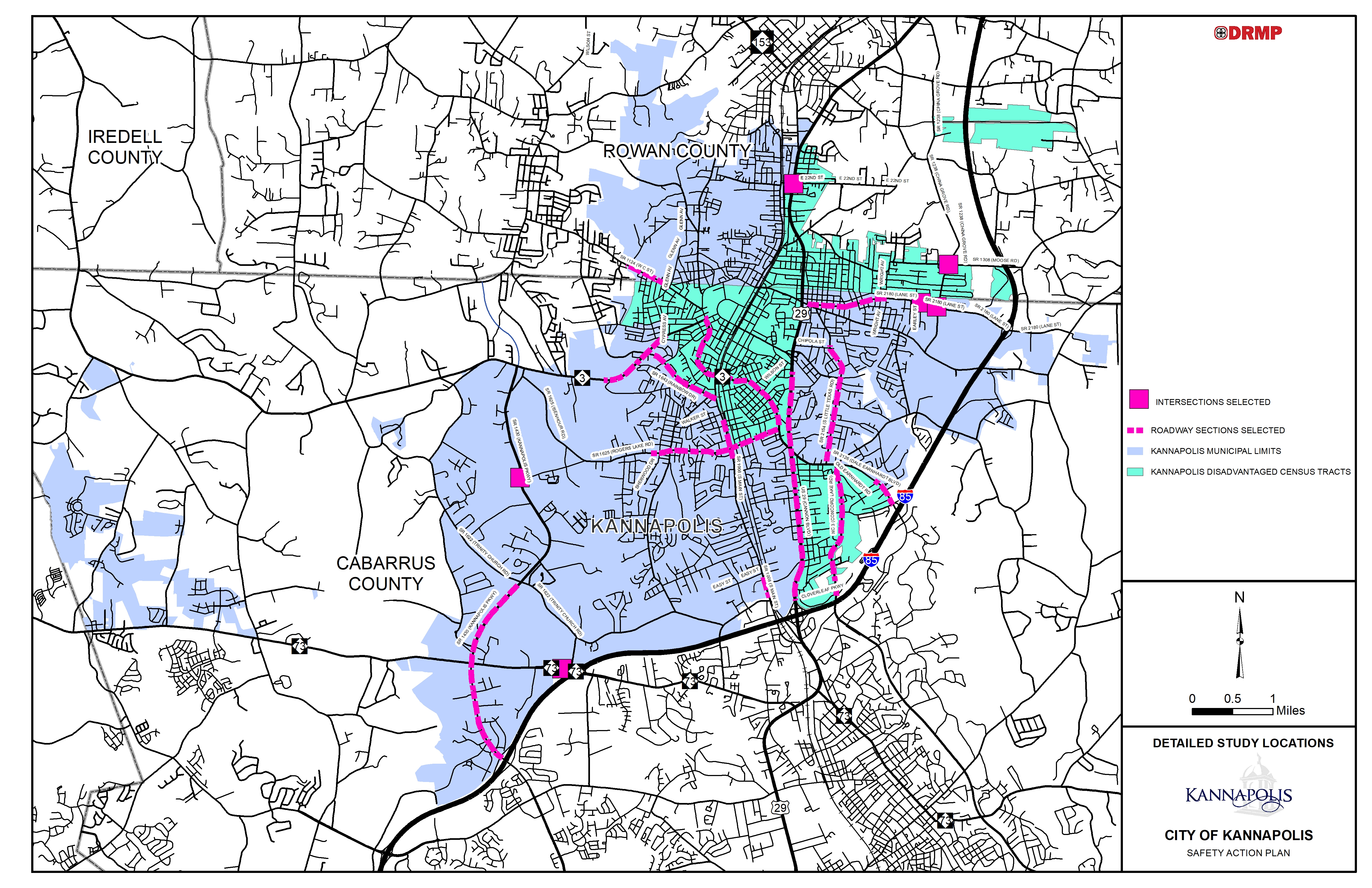 Detailed Study Locations Detailed Study Locations